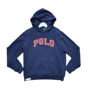 Polo Ralph Lauren Vintage blue logo hoodie sweatshirt